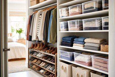 Home organization hacks — AI-generated image