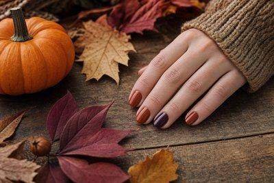 Cozy, Easy Fall Nail Designs That Still Feel Trendy — AI-generated image