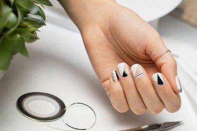 Modern, Simple Geometric Nail Designs (Bold Without the Fuss) — AI-generated image