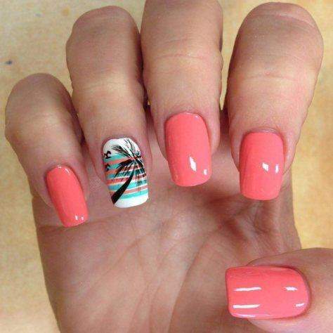 Pretty spring nail designs with soft color palette