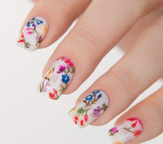 Summer nail art design popular with younger wearers