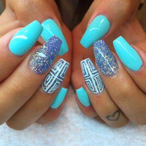 Trendy summer nail art design