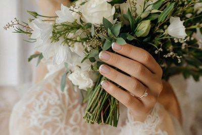 Elegant, Simple Wedding Nail Ideas That Stay Timeless — AI-generated image
